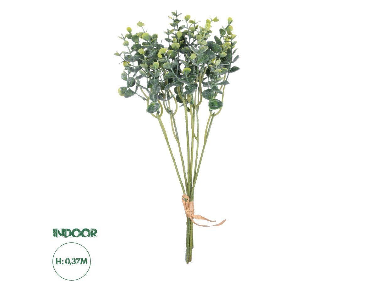 GloboStar® Artificial Garden EUCALYPTYS BRANCH  20775 Τεχνητό Διακοσμητικό Κλαδί Ευκαλύπτου Y37cm