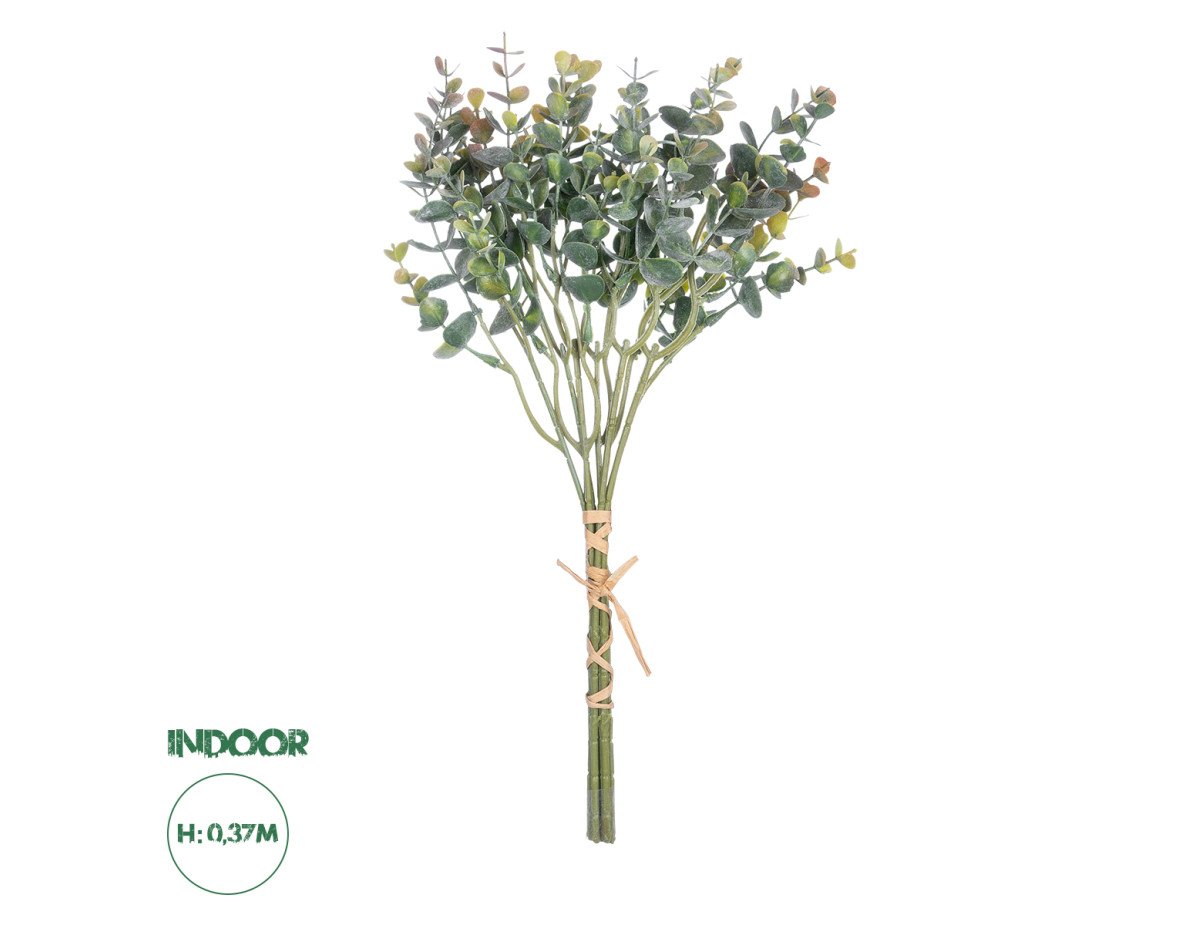 GloboStar® Artificial Garden EUCALYPTYS BRANCH  20776 Τεχνητό Διακοσμητικό Κλαδί Ευκαλύπτου Y37cm