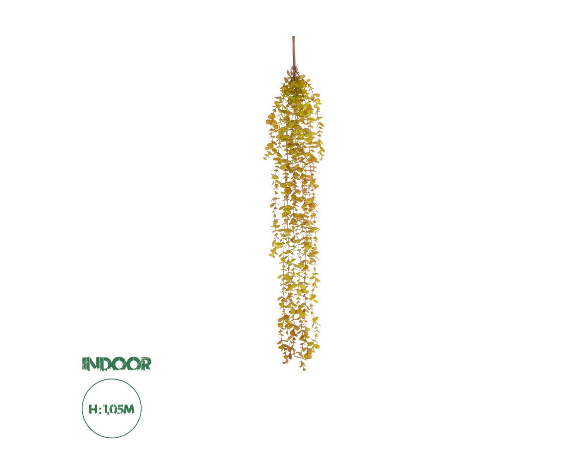 GloboStar® Artificial Garden HANGING EUCALYPTUS 20808 Τεχνητό Διακοσμητικό Κρεμαστό Φυτό Ευκάλυπτος Μ16 x Π9 x Υ105cm