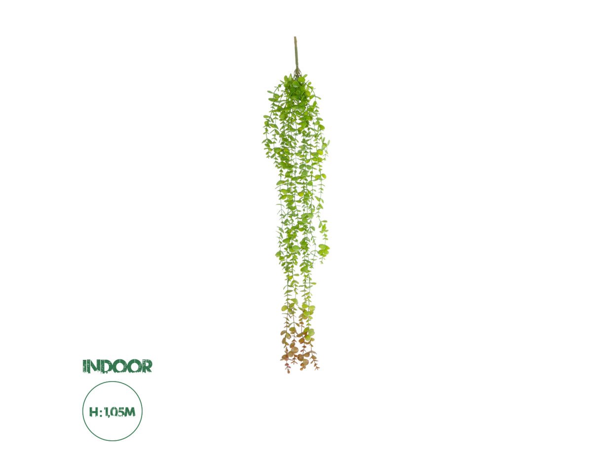 GloboStar® Artificial Garden HANGING EUCALYPTUS 20809 Τεχνητό Διακοσμητικό Κρεμαστό Φυτό Ευκάλυπτος Μ16 x Π9 x Υ105cm