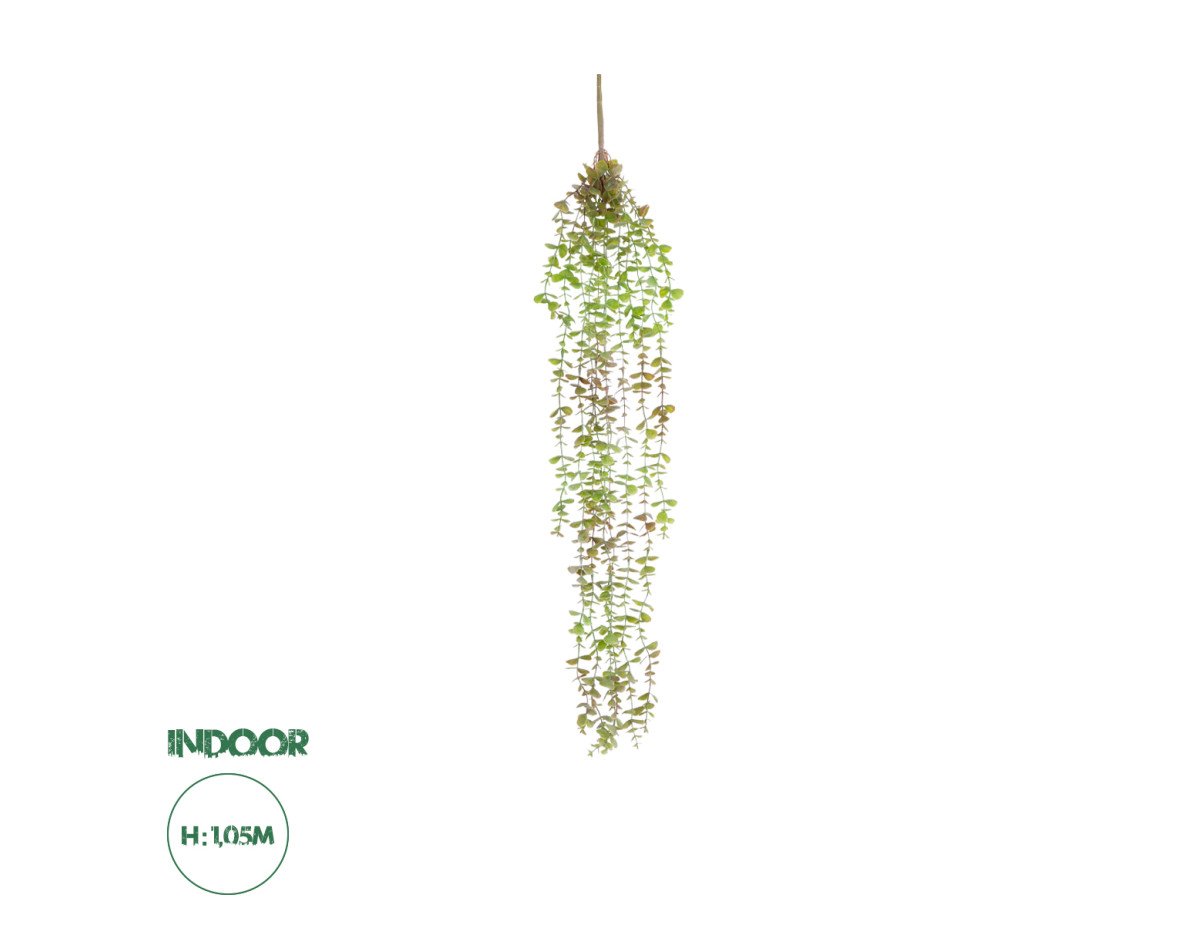 GloboStar® Artificial Garden HANGING EUCALYPTUS 20810 Τεχνητό Διακοσμητικό Κρεμαστό Φυτό Ευκάλυπτος Μ16 x Π9 x Υ105cm