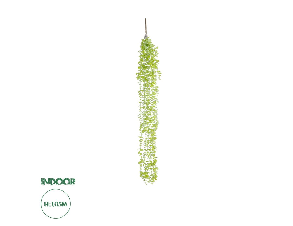 GloboStar® Artificial Garden HANGING EUCALYPTUS 20811 Τεχνητό Διακοσμητικό Κρεμαστό Φυτό Ευκάλυπτος Μ16 x Π9 x Υ105cm