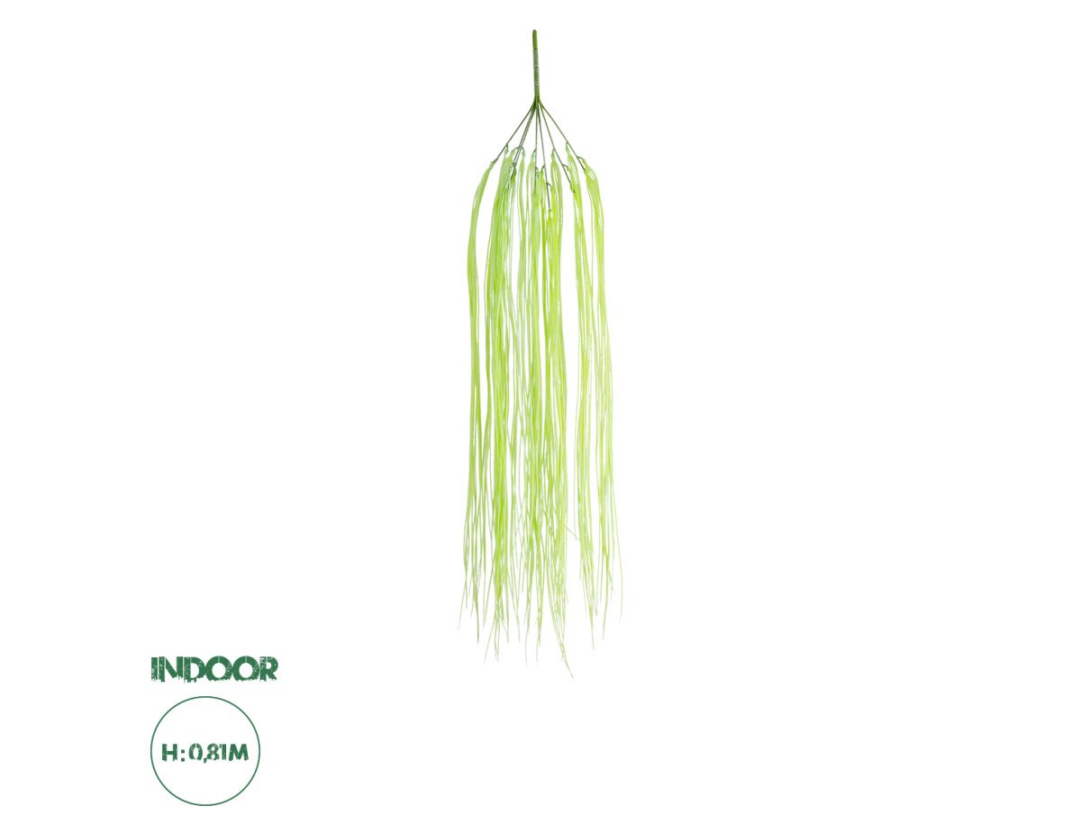 GloboStar® Artificial Garden HANGING GRASS 20813 Τεχνητό Διακοσμητικό Κρεμαστό Φυτό Grass Μ18 x Π4 x Υ81cm