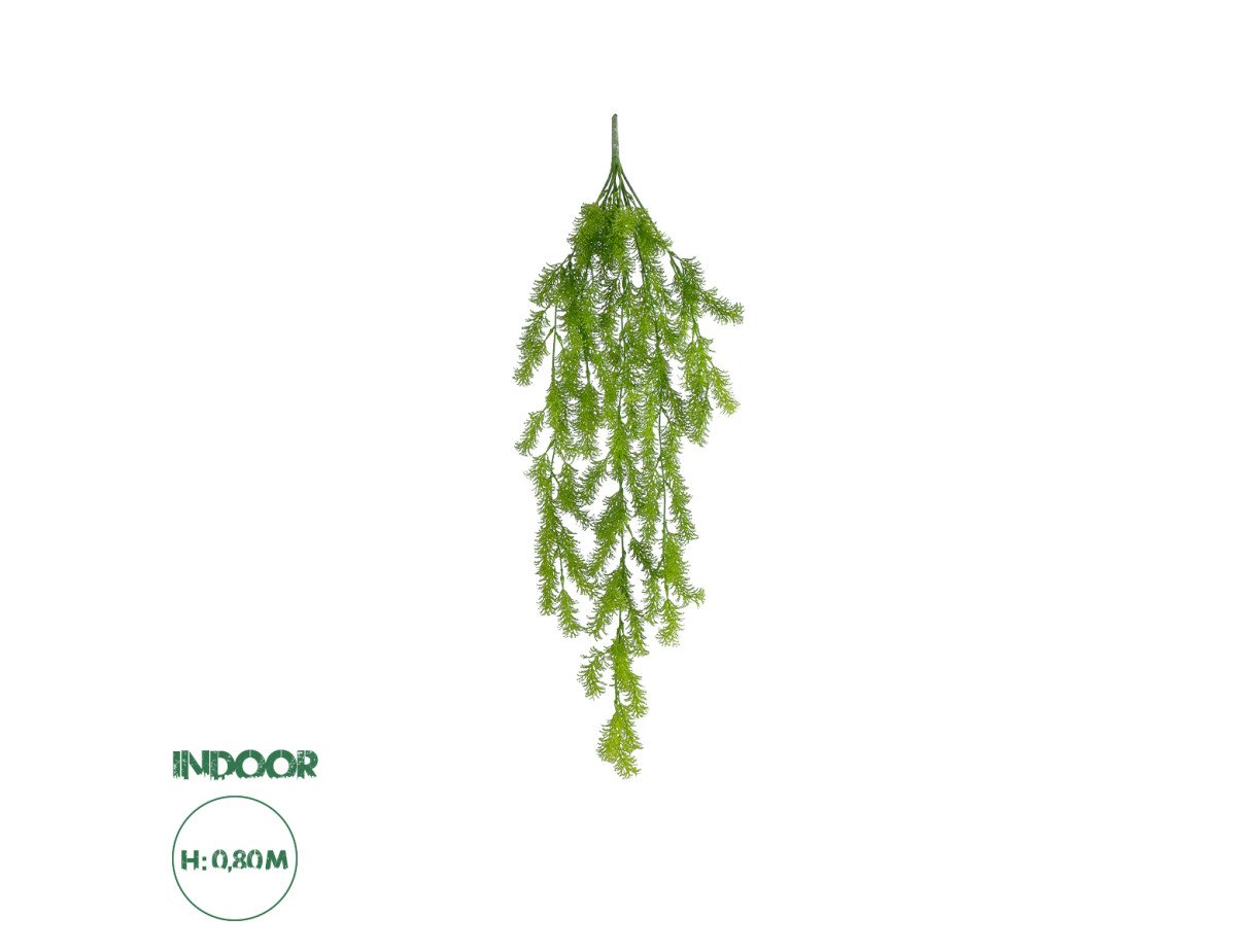 GloboStar® Artificial Garden HANGING CYPRESS 20823 Τεχνητό Διακοσμητικό Κρεμαστό Φυτό Κυπαρίσσι Μ25 x Π15 x Υ80cm