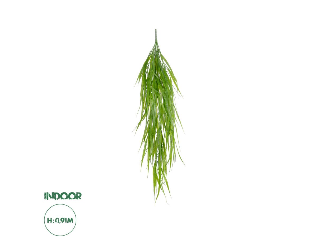 GloboStar® Artificial Garden HANGING CORN GRASS  20825 Τεχνητό Διακοσμητικό Κρεμαστό κλαδί Καλαμπόκι Μ23 x Π10 x Υ91cm