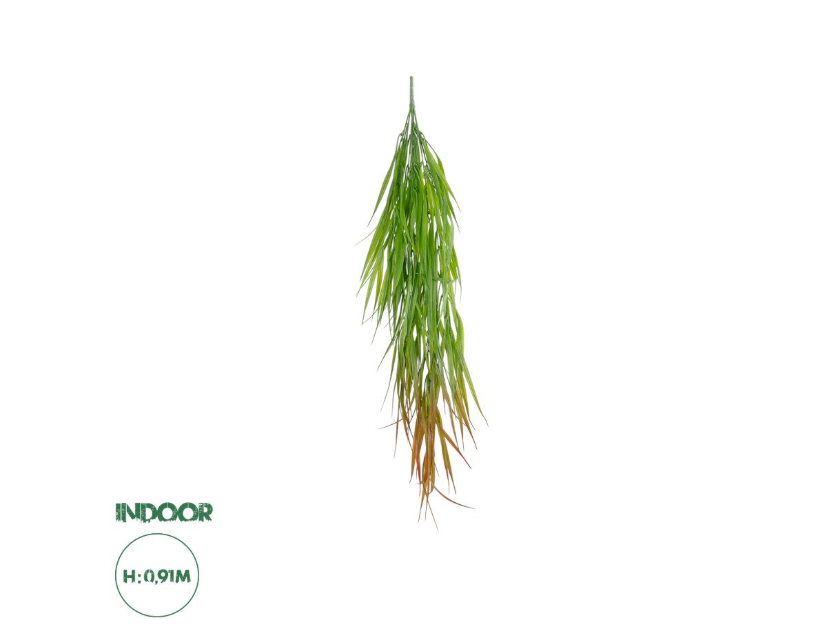 GloboStar® Artificial Garden HANGING CORN GRASS  20826 Τεχνητό Διακοσμητικό Κρεμαστό κλαδί Καλαμπόκι Μ23 x Π10 x Υ91cm