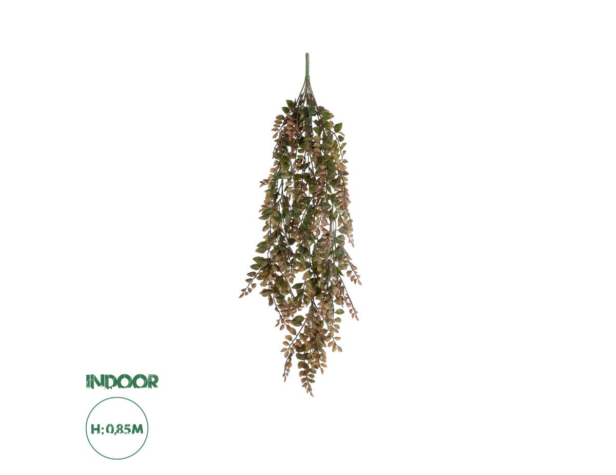 GloboStar® Artificial Garden HANGING FERN BRANCH  20828 Τεχνητό Διακοσμητικό Κρεμαστό κλαδί Φτέρης Μ30 x Π10 x Υ85cm