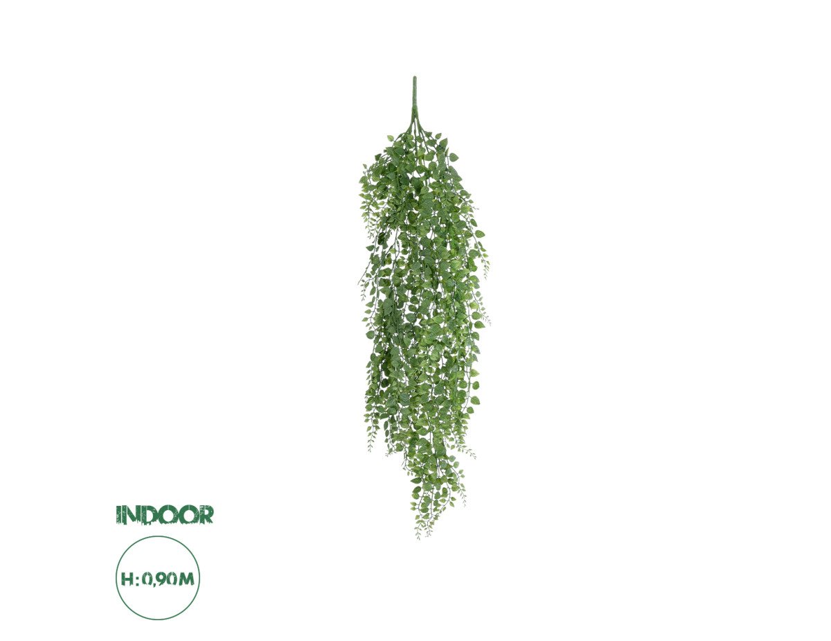 GloboStar® Artificial Garden HANGING ADIANTUM 20837 Τεχνητό Διακοσμητικό Κρεμαστό Κλαδί Αδίαντο Μ20 x Π6 x Υ90cm