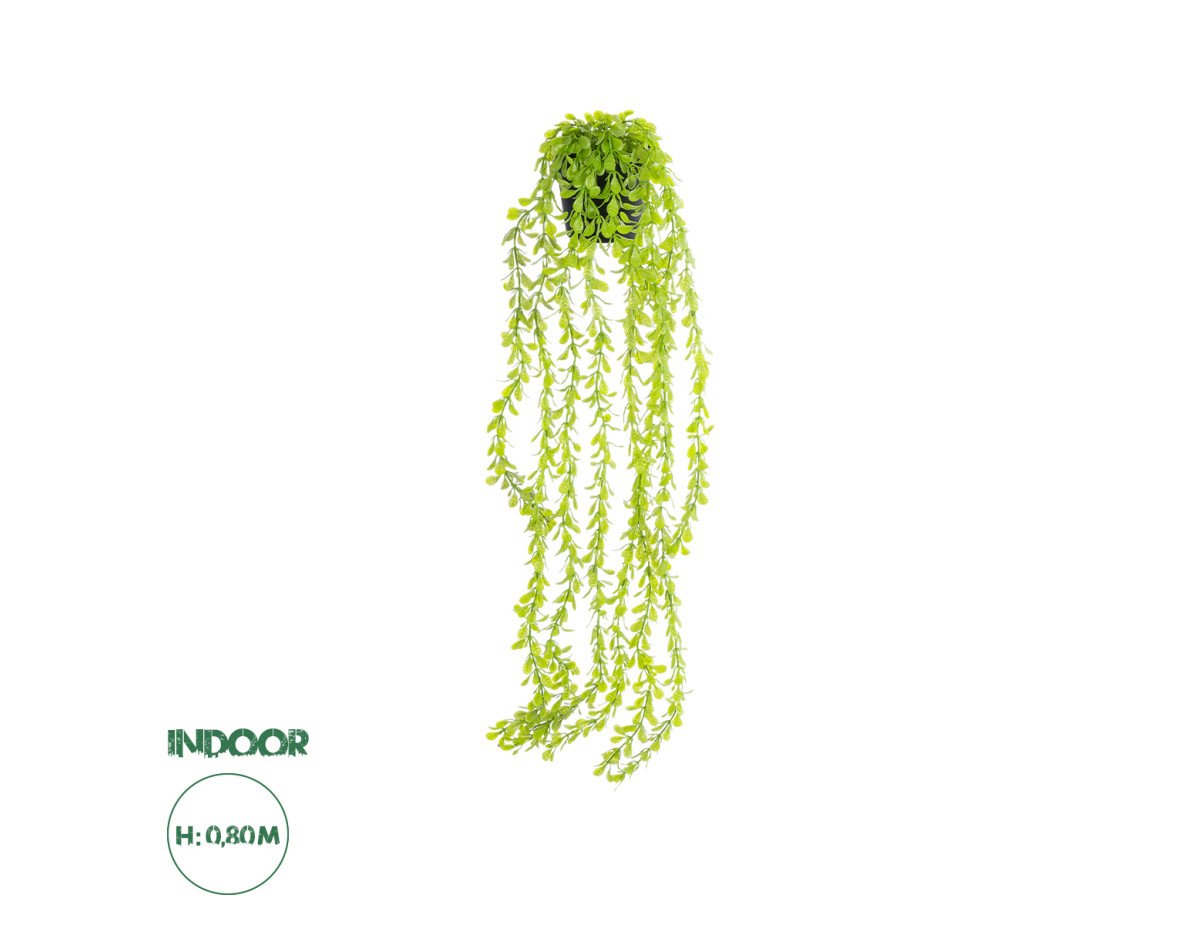 GloboStar® Artificial Garden HANGING MYRTLE 20881 - Τεχνητό Κρεμαστό Διακοσμητικό Φυτό Μυρτιά Φ21 x Y80cm