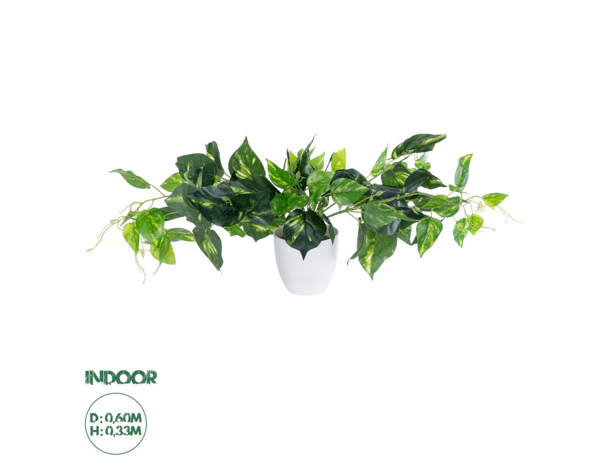 GloboStar® Artificial Garden POTHOS PINEAPPLE 20885 Τεχνητό Διακοσμητικό Φυτό Πόθος Ανανά Φ60 x Υ33cm