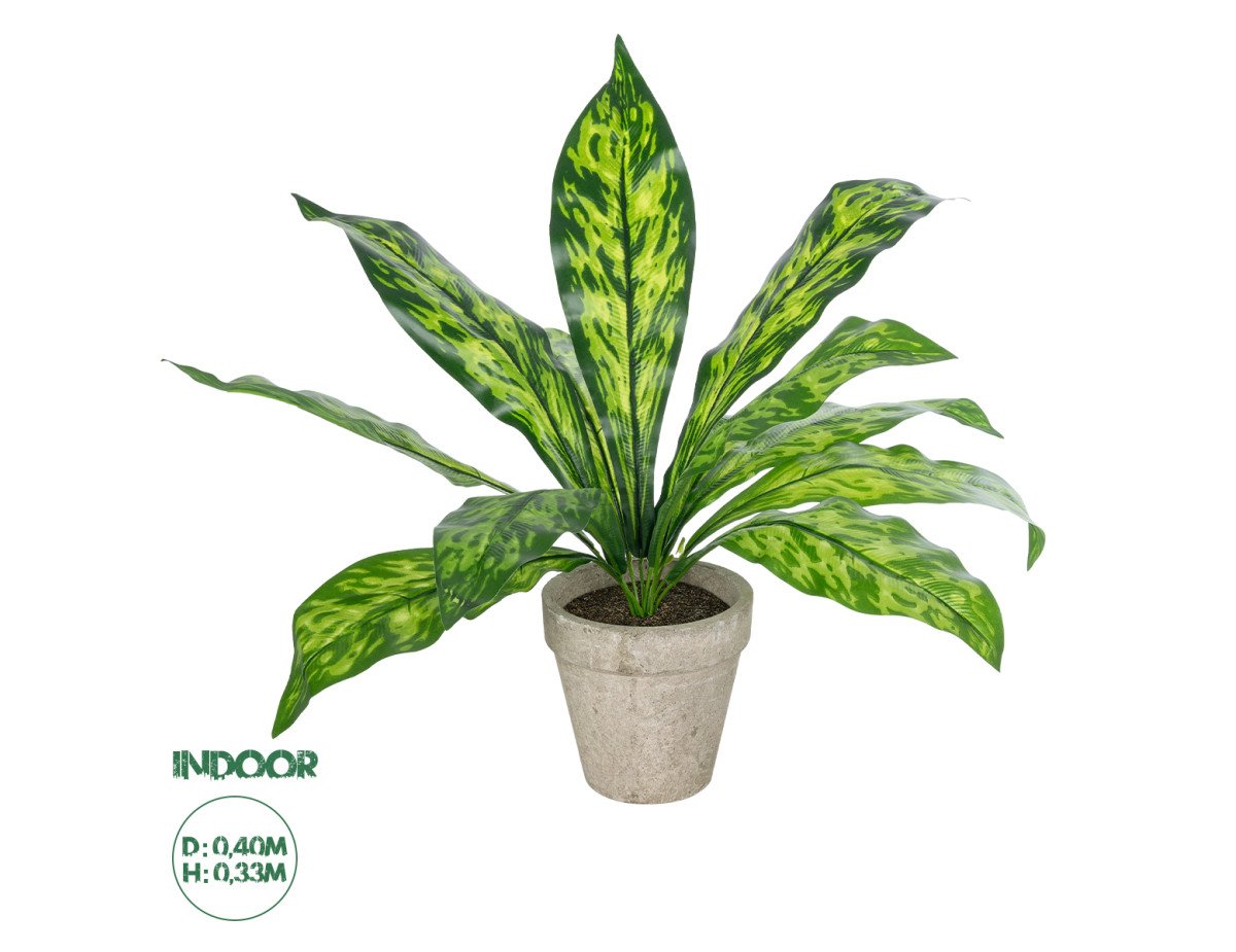 GloboStar® Artificial Garden  SPATHIPHYLLUM POTTED PLANT 20905 Διακοσμητικό Φυτό Σπαθίφυλλο Φ40 x Υ33cm