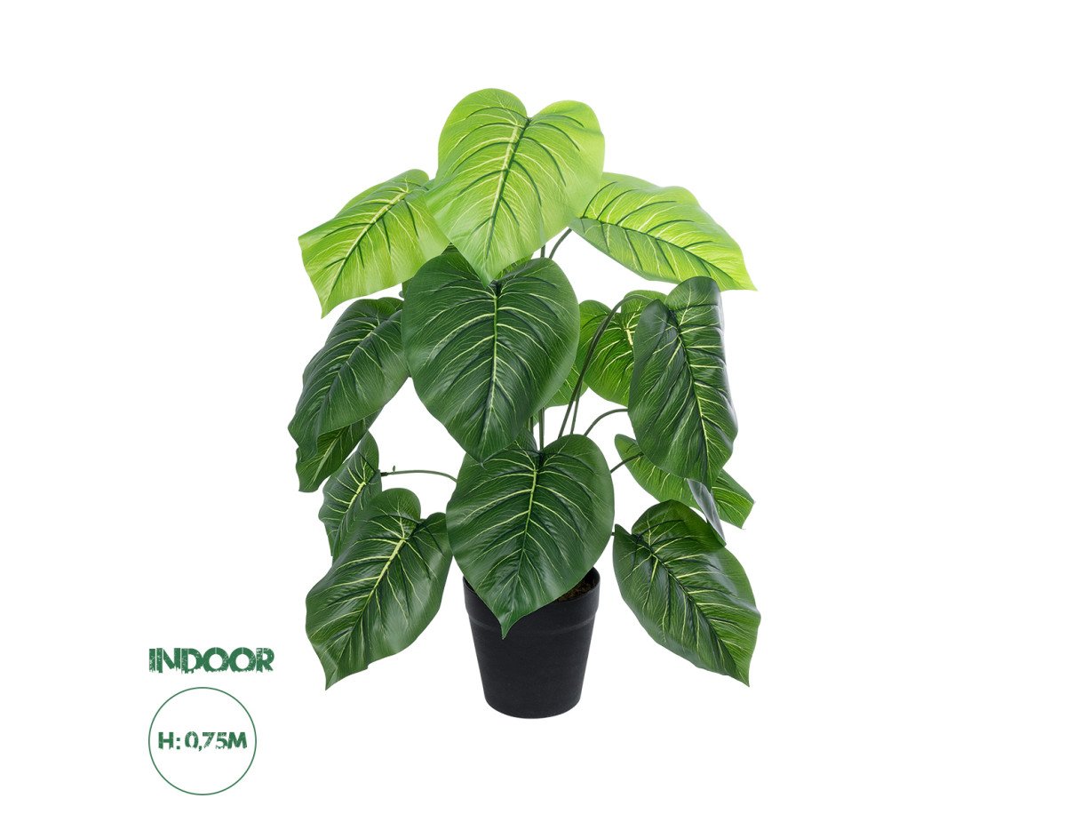 GloboStar® Artificial Garden PHILODENDRON PLANT 20910 Διακοσμητικό Φυτό Φυλλόδεντρο Φ70 x Υ75cm