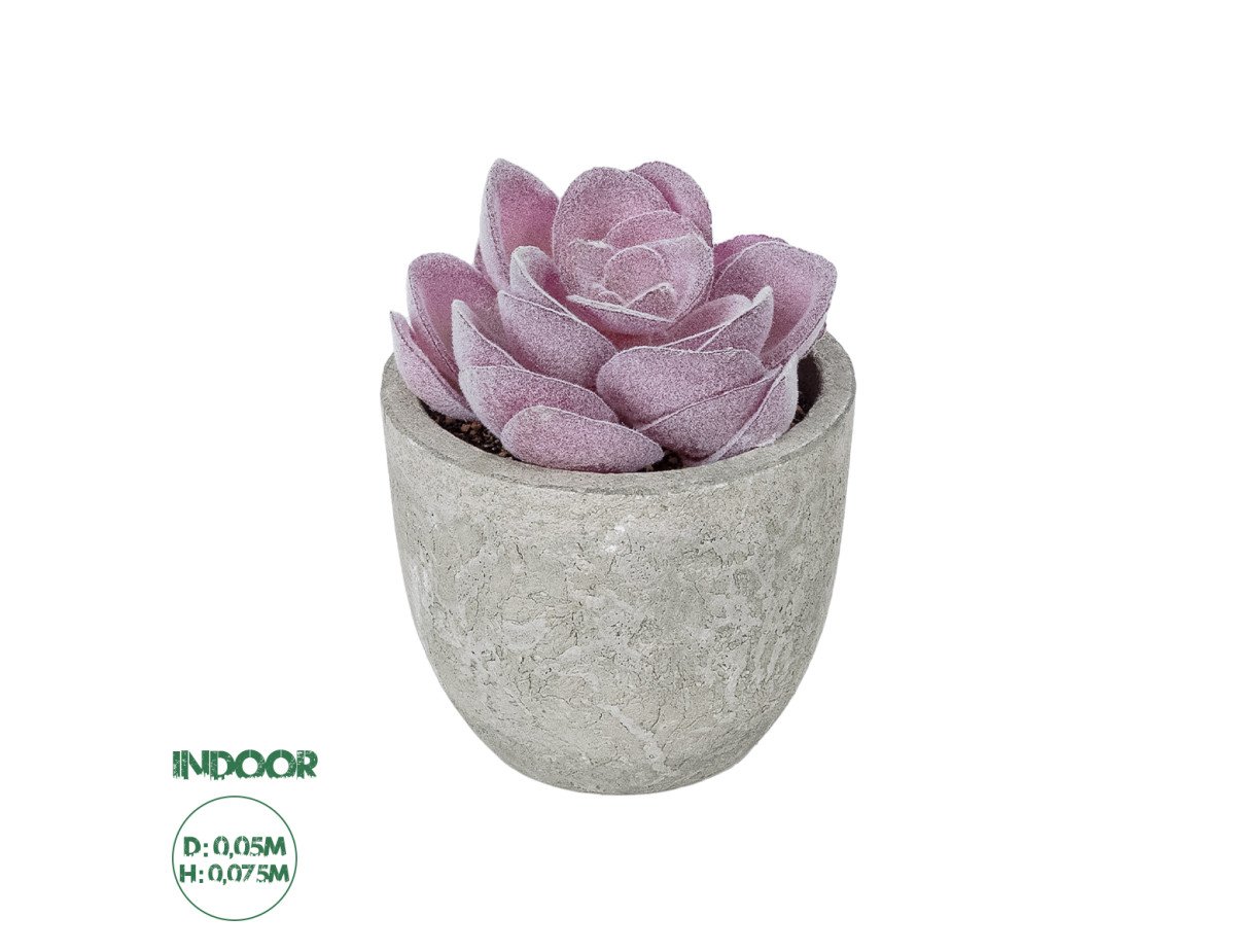 GloboStar® Artificial Garden SUCCULENT SEDEVERIA POTTED PLANT 21028 Διακοσμητικό Φυτό Σεδεβέρια  Φ5x Υ11cm