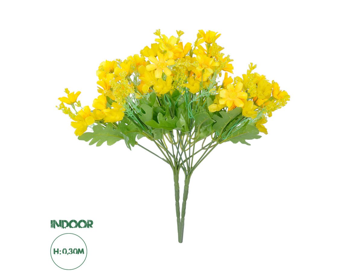 GloboStar® Artificial Garden CHRYSANTHEMUM BRANCH 21134 Τεχνητό Διακοσμητικό Κλαδί Χρυσάνθεμου Y30cm Σετ 2 τεμαχίων