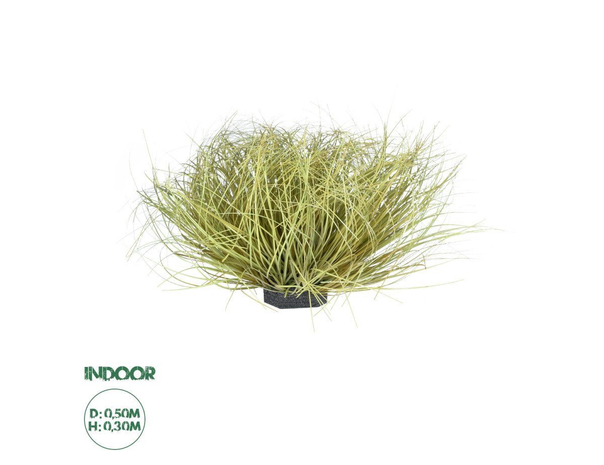 GloboStar® Artificial Garden GRASS BUSH PLANT 21166 Τεχνητό Διακοσμητικό Φυτό Θάμνος Grass Π50cm Y30cm