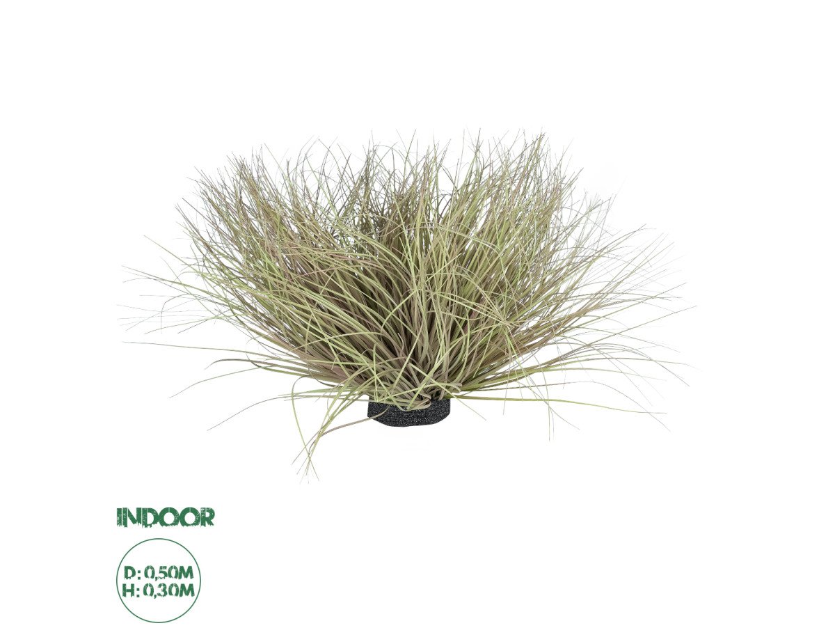 GloboStar® Artificial Garden GRASS BUSH PLANT 21167 Τεχνητό Διακοσμητικό Φυτό Θάμνος Grass Π50cm Y30cm