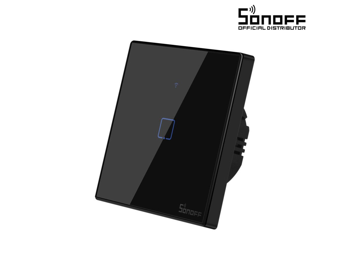 GloboStar® 80018 SONOFF T3EU1C-TX-EU-R2 - Wi-Fi Smart Wall Touch Button Switch 1 Way TX GR Series