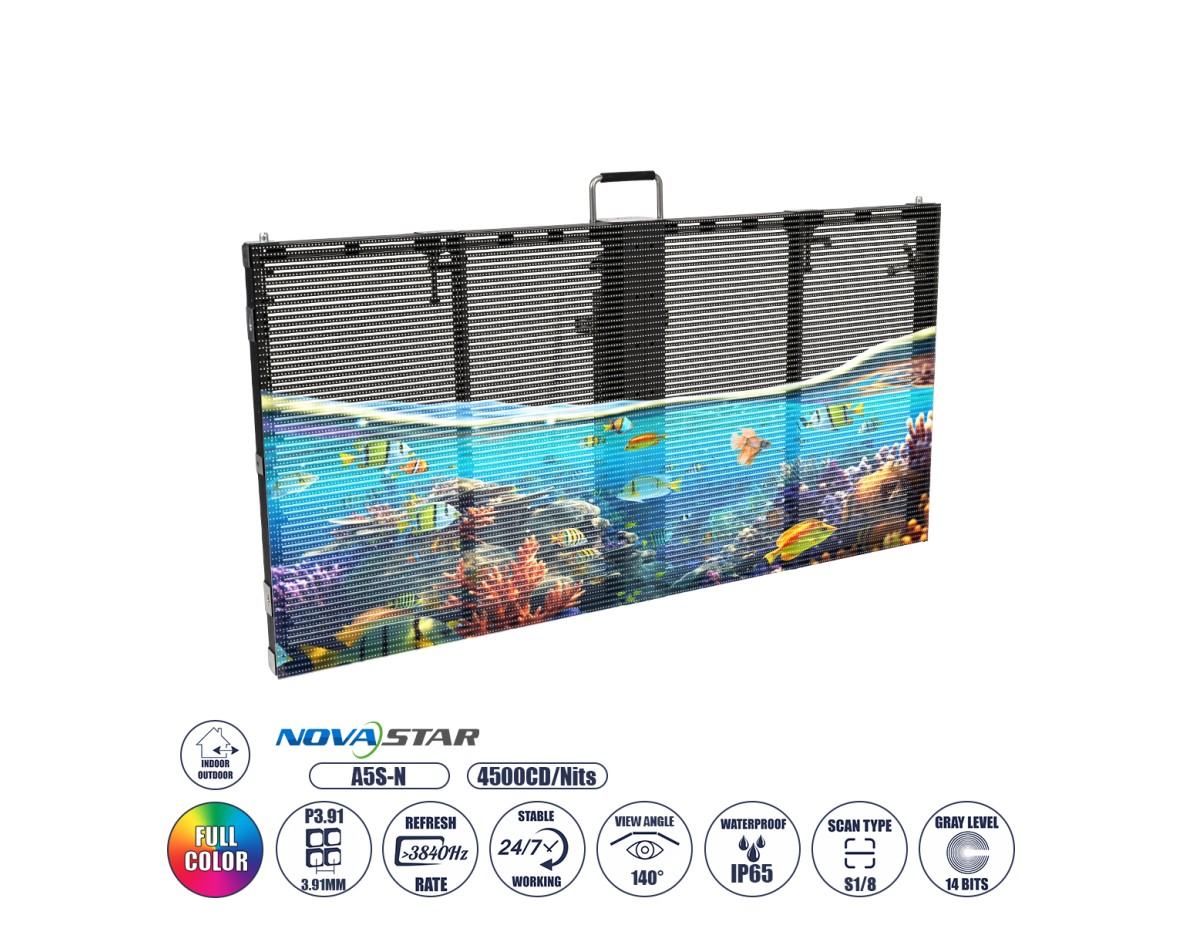 GLOBOSTAR® TRUEVIEW 41006 Διάφανη Οθόνη Video Wall P3.91 Καμπίνα 100x50cm LED 130W 3840Hz 32768 Dots ≥4500cd/㎡ Nits AC 220-240V Εξωτερικού Χώρου IP65 Full Color S1/8 14Bits - Κάρτα NovaStar A5S-N - Nationstar SMD1921 & Yuanchi Driver - Μ100 x Π8 x Υ50 GLOBOSTAR® TRUEVIEW 41006 Διάφανη Οθόνη Video Wall P3.91 Καμπίνα 100x50cm LED 130W 3840Hz 32768 Dots ≥4500cd/㎡ Nits AC 220-240V Εξωτερικού Χώρου IP65 Full Color S1/8 14Bits - Κάρτα NovaStar A5S-N - Nationstar SMD1921 & Yuanchi Driver - Μ100 x Π8 x Υ50