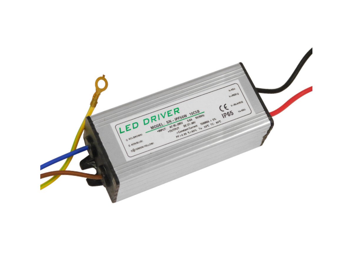 Μετασχηματιστής Προβολέα LED 50W IN 230V OUT 1500mA DC 0.95PF GloboStar 47855