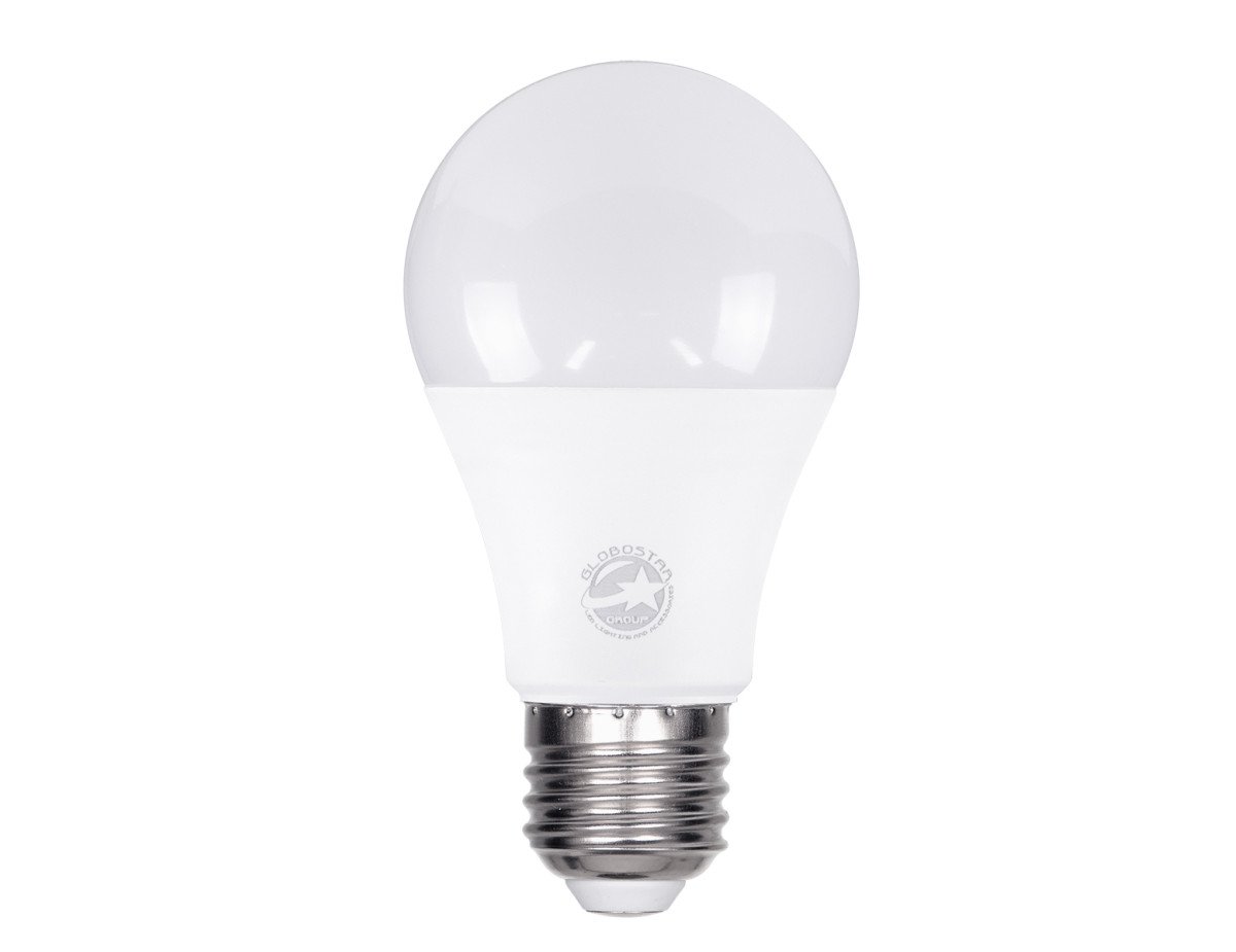 GloboStar® 60024 Λάμπα LED E27 A60 Γλόμπος 8W 928lm 260° AC 220-240V IP20 Φ6 x Υ11cm Ψυχρό Λευκό 6000K - 3 Years Warranty