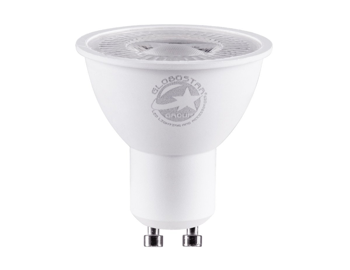 GloboStar® 60118 Σποτ LED GU10 MR16 7W 735lm 38° AC 220-240V IP20 Φ5 x Υ5.2cm Φυσικό Λευκό 4500K - 3 Years Warranty