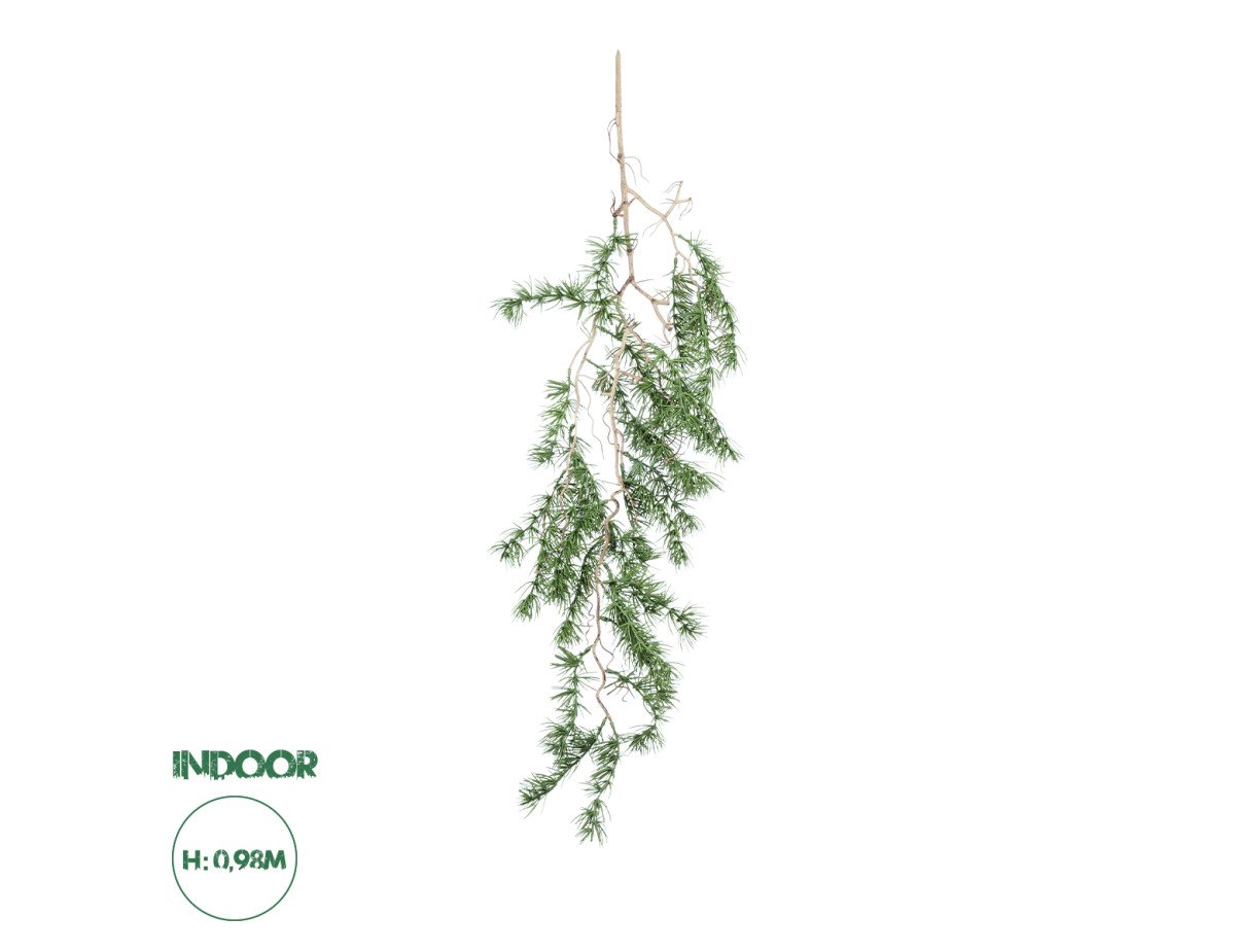 GloboStar® Artificial Garden ASPARAGUS HANGING PLANT 20621 Τεχνητό Διακοσμητικό Κρεμαστό Φυτό Σπαράγγι Υ98cm