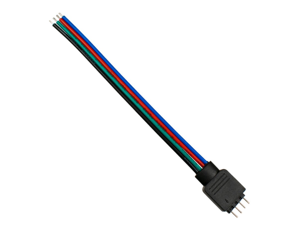 GloboStar® 70725 RGB Connector με καλώδιο 4 PIN