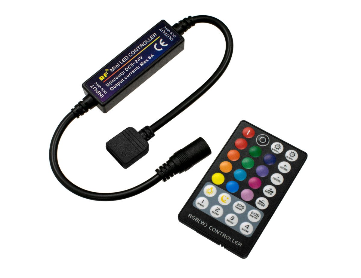 GloboStar® 73429 Ασύρματος LED RGB Controller με Χειριστήριο RF 2.4Ghz DC 5-24V Max 144W