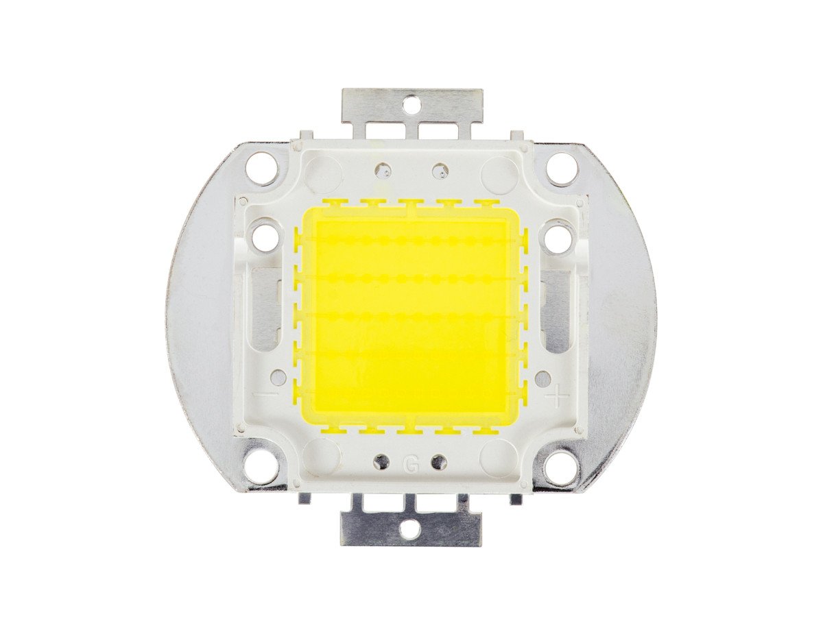 GloboStar® 73762 Υψηλής Ισχύος COB LED BRIDGELUX 50W 32V 5000lm Ψυχρό Λευκό 6000K Μ5.6 x Π5.2 x Υ0.6cm