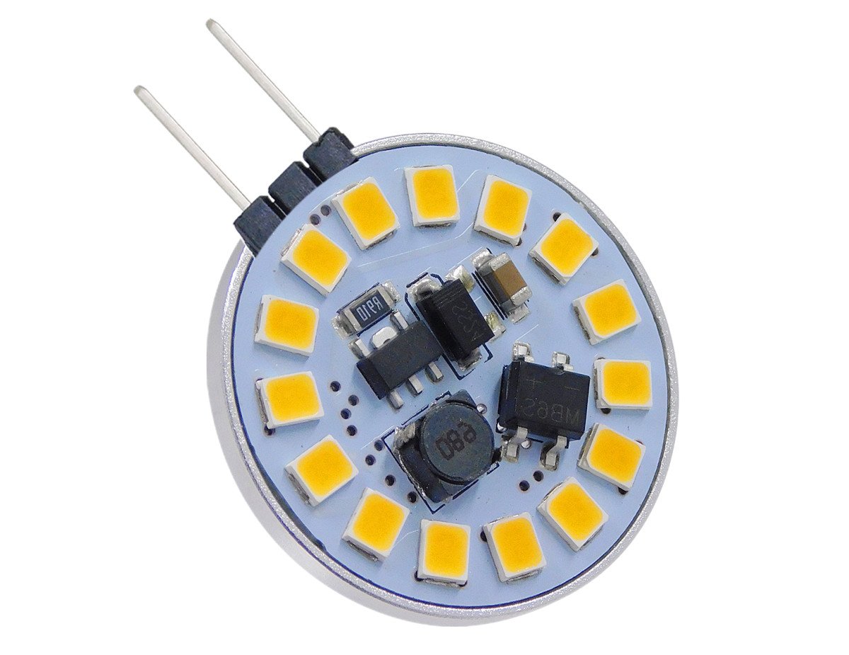 GloboStar® 76106 Λάμπα G4 LED SMD 2835 3W 300lm 120° DC 12-24V Side Pin Θερμό Λευκό 3000K Dimmable