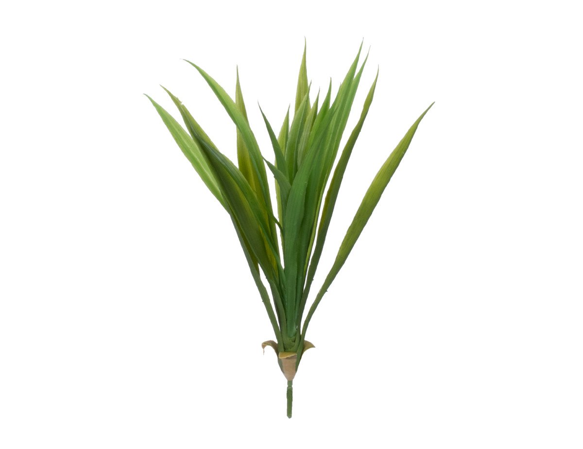 GloboStar® GREEN CORDYLINE 78230 Τεχνητό Φυτό Κορδιλύνη Πράσινη - Μπουκέτο Διακοσμητικών Φυτών - Κλαδιών με Φύλλωμα Πράσινο Υ33cm