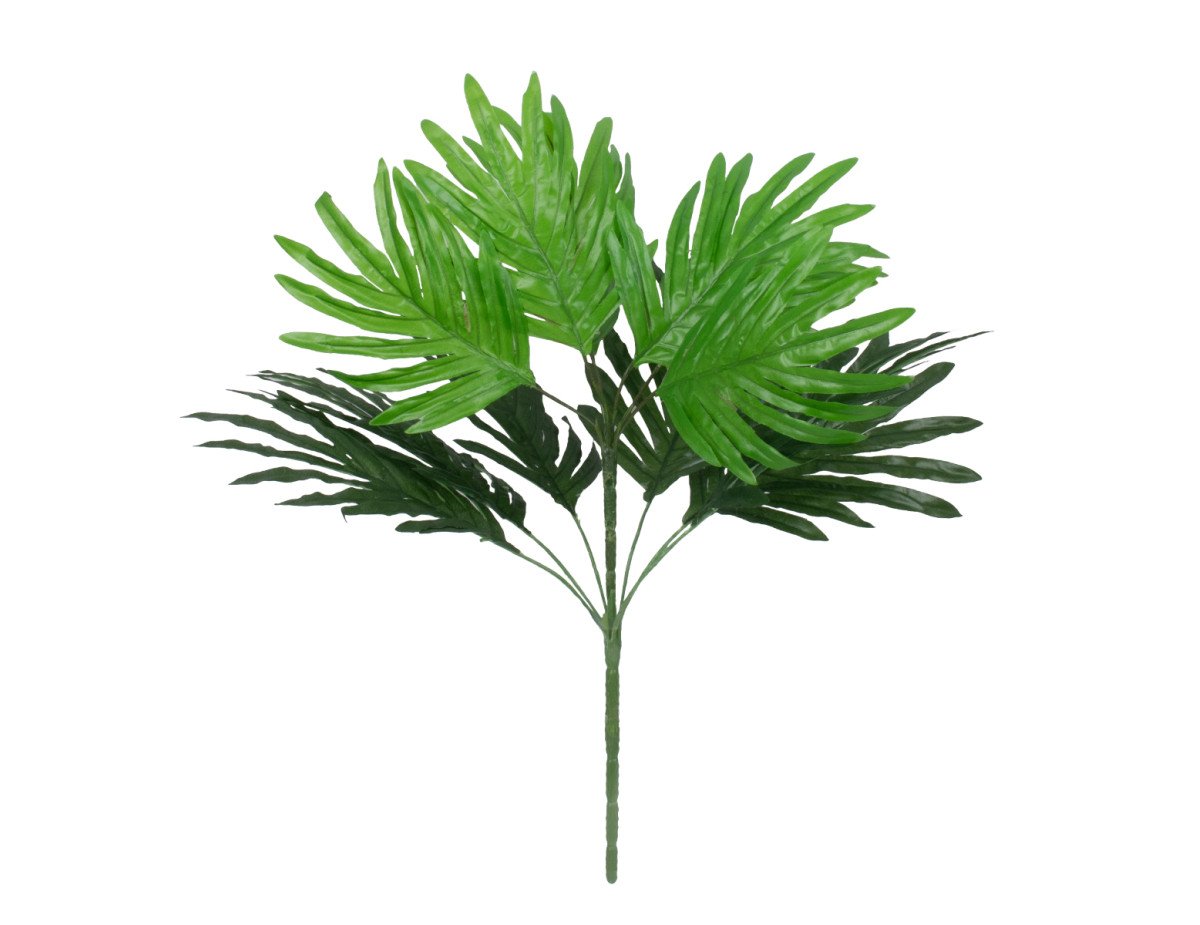 GloboStar® SMALL PALM 78263 Τεχνητό Φυτό Φοίνικας Μικρός - Μπουκέτο Διακοσμητικών Φυτών - Κλαδιών με Φύλλωμα Πράσινο Υ50cm