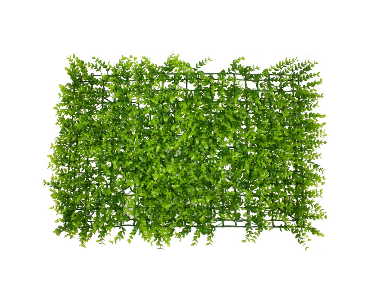GloboStar® 78416 Artificial - Συνθετικό Τεχνητό Διακοσμητικό Πάνελ Φυλλωσιάς - Κάθετος Κήπος Καυκάσιο Πυξάρι Πράσινο Μ60 x Υ40 x Π4cm