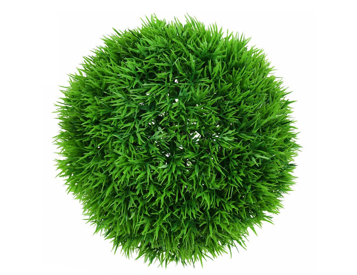 GloboStar® 78507 Artificial - Συνθετικό Τεχνητό Διακοσμητικό Φυτό Θάμνος Γρασίδι Πράσινο Φ18cm