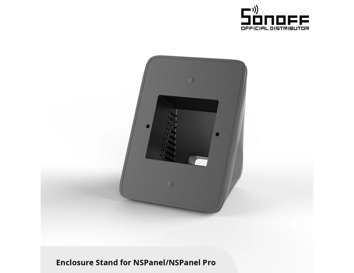 GloboStar® 80075 SONOFF StandB Enclosure Stand for NSPanel Pro or NSPanel Black - Βάση για NSPanel Pro η NSPanel Μαύρο