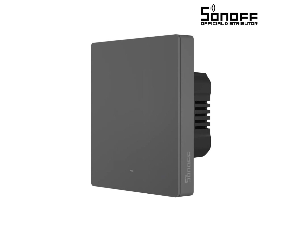 GloboStar® 80087 SONOFF M5-1C-80 SwitchMan Mechanical Smart Switch WiFi & Bluetooth AC 100-240V Max 10A 2200W (10A/Way) 1 Way