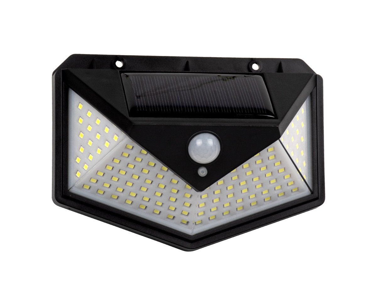 GloboStar® 85714 Αυτόνομο Ηλιακό Φωτιστικό LED SMD 10W 1000lm με Ενσωματωμένη Μπαταρία 1200mAh - Φωτοβολταϊκό Πάνελ με Αισθητήρα Ημέρας-Νύχτας και PIR Αισθητήρα Κίνησης Αδιάβροχο IP65 Ψυχρό Λευκό 6000K