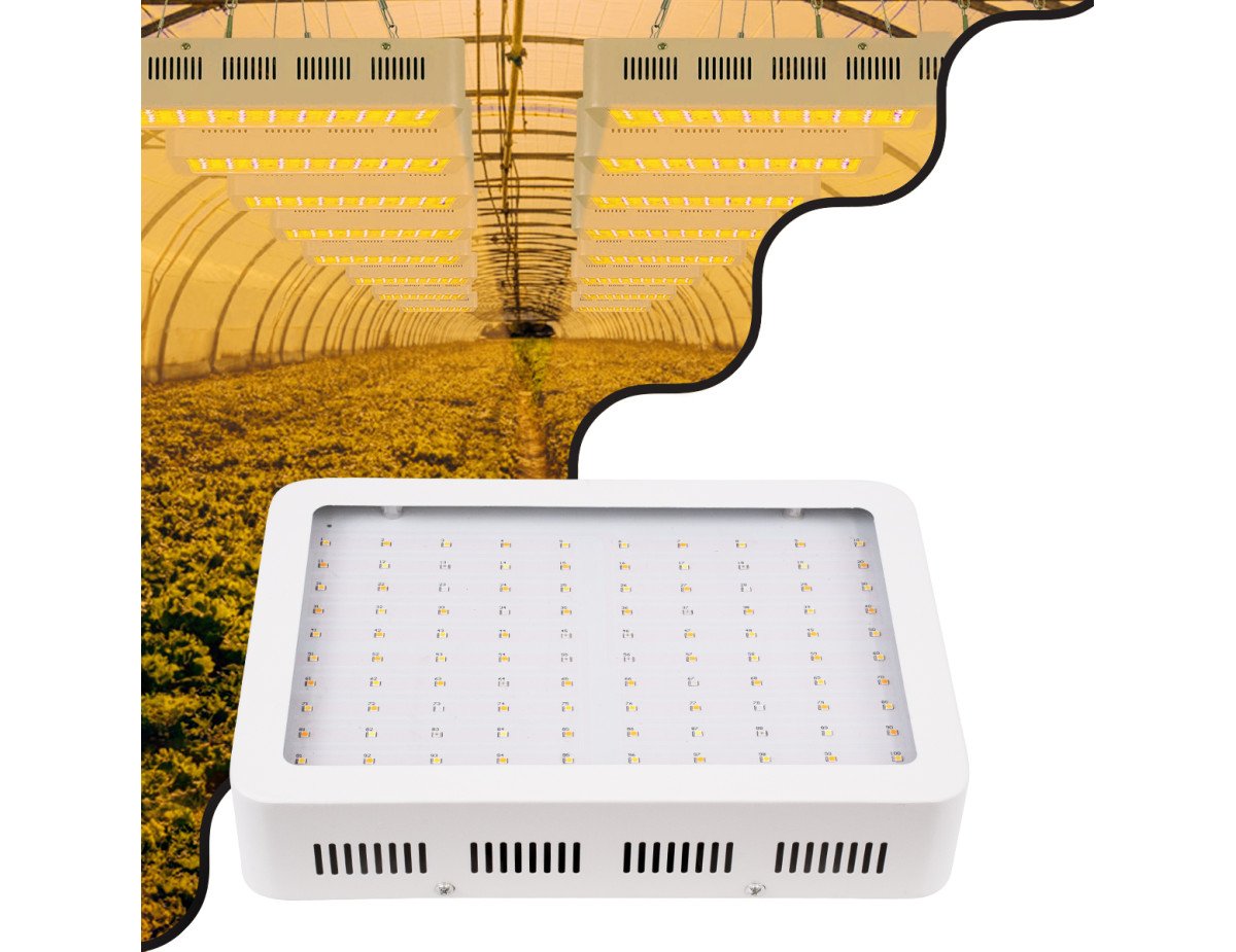 GloboStar® 85951 Grow Light Hydro Full Spectrum LED Φωτιστικό Ανάπτυξης Φυτών Υδροπονικού Θερμοκηπίου SMD 2835 1000W 160° AC230V IP54 Εσωτερικού Χώρου για Κάλυψη Επιφάνειας 1.5m x 1.5m Πλήρους Φάσματος Φωτισμού