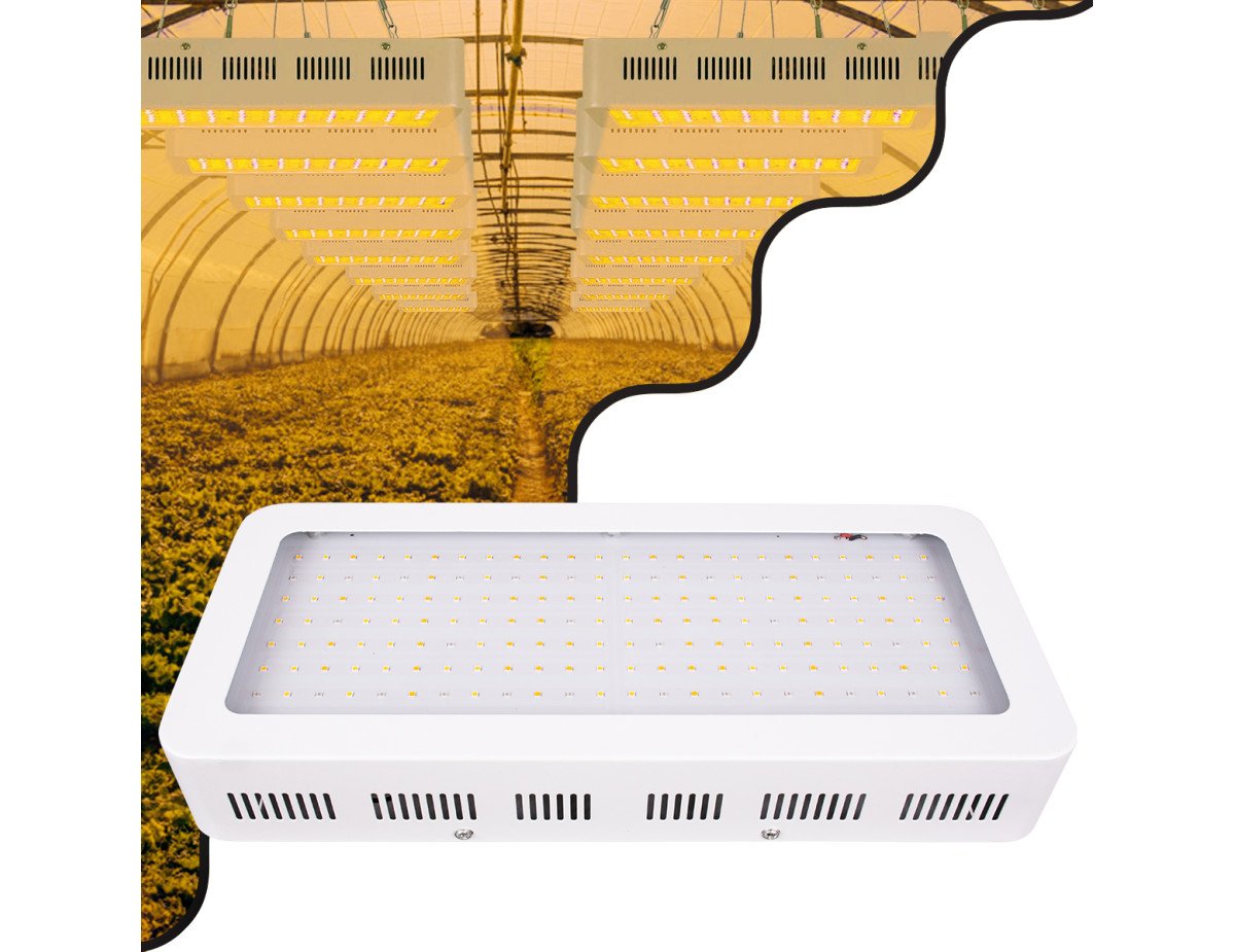 GloboStar® 85953 Grow Light Hydro Full Spectrum LED Φωτιστικό Ανάπτυξης Φυτών Υδροπονικού Θερμοκηπίου SMD 2835 2000W 160° AC230V IP54 Εσωτερικού Χώρου για Κάλυψη Επιφάνειας 3m x 3m Πλήρους Φάσματος Φωτισμού