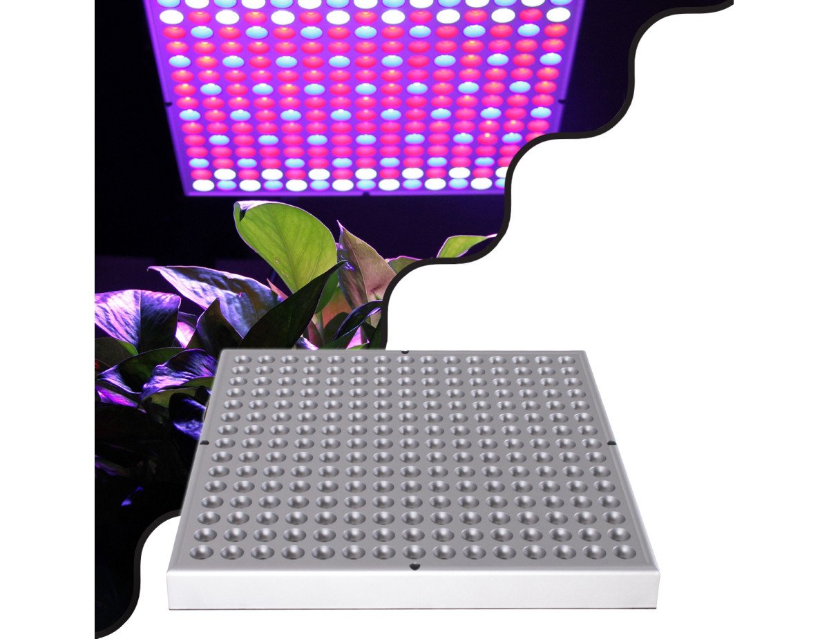 GloboStar® 85954 Grow Light Panel Full Spectrum LED Φωτιστικό Ανάπτυξης Φυτών Θερμοκηπίου SMD 2835 100W 160° AC230V IP54 Εσωτερικού Χώρου για Κάλυψη Επιφάνειας 1m x 1m Πλήρους Φάσματος Φωτισμού