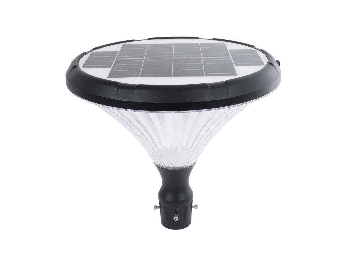 GloboStar® SOLARIOS 90502 Professional LED Solar Urban Park Light Αυτόνομο Ηλιακό Φωτιστικό Πλατείας - Πάρκου - Κήπου 40W 550lm 120° με Ενσωματωμένο Φωτοβολταϊκό Panel 6V 12W & Επαναφορτιζόμενη Μπαταρία Li-ion 3.2V 15000mAh με Αισθητήρα Ημέρας-Νύχτας 