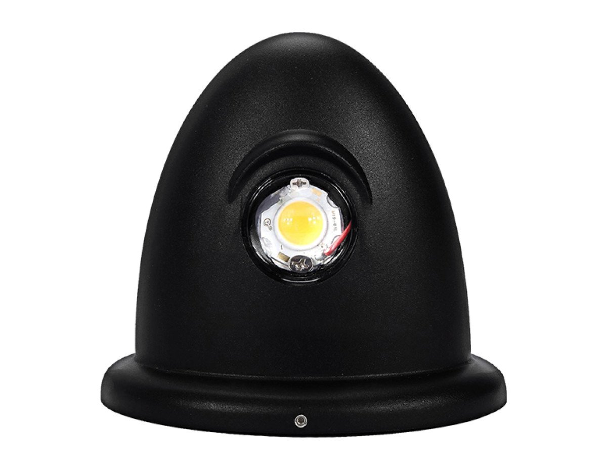 GloboStar® 93068 LED Φωτιστικό Τοίχου Αρχιτεκτονικού Φωτισμού Up Down Μαύρο Αδιάβροχο IP65 10 Watt 30° 1400lm 230V CREE Θερμό Λευκό Μ15.1 x Π9.3 x Υ14.5cm