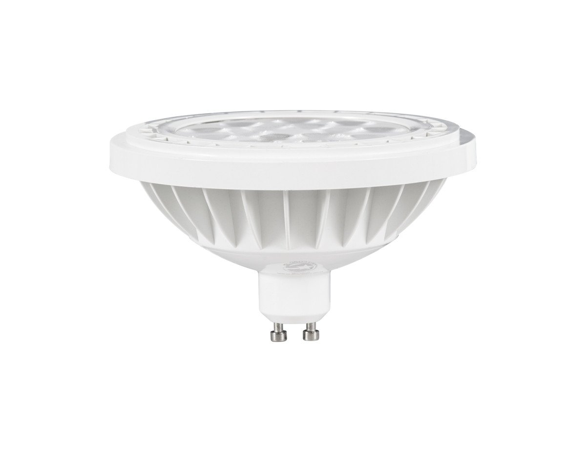 GloboStar® 60134 Σποτ LED GU10 AR111 15W 1410lm 12° AC 220-240V IP20 Φ11 x Υ6.6cm Θερμό Λευκό 2700K Dimmable - 3 Χρόνια Εγγύηση