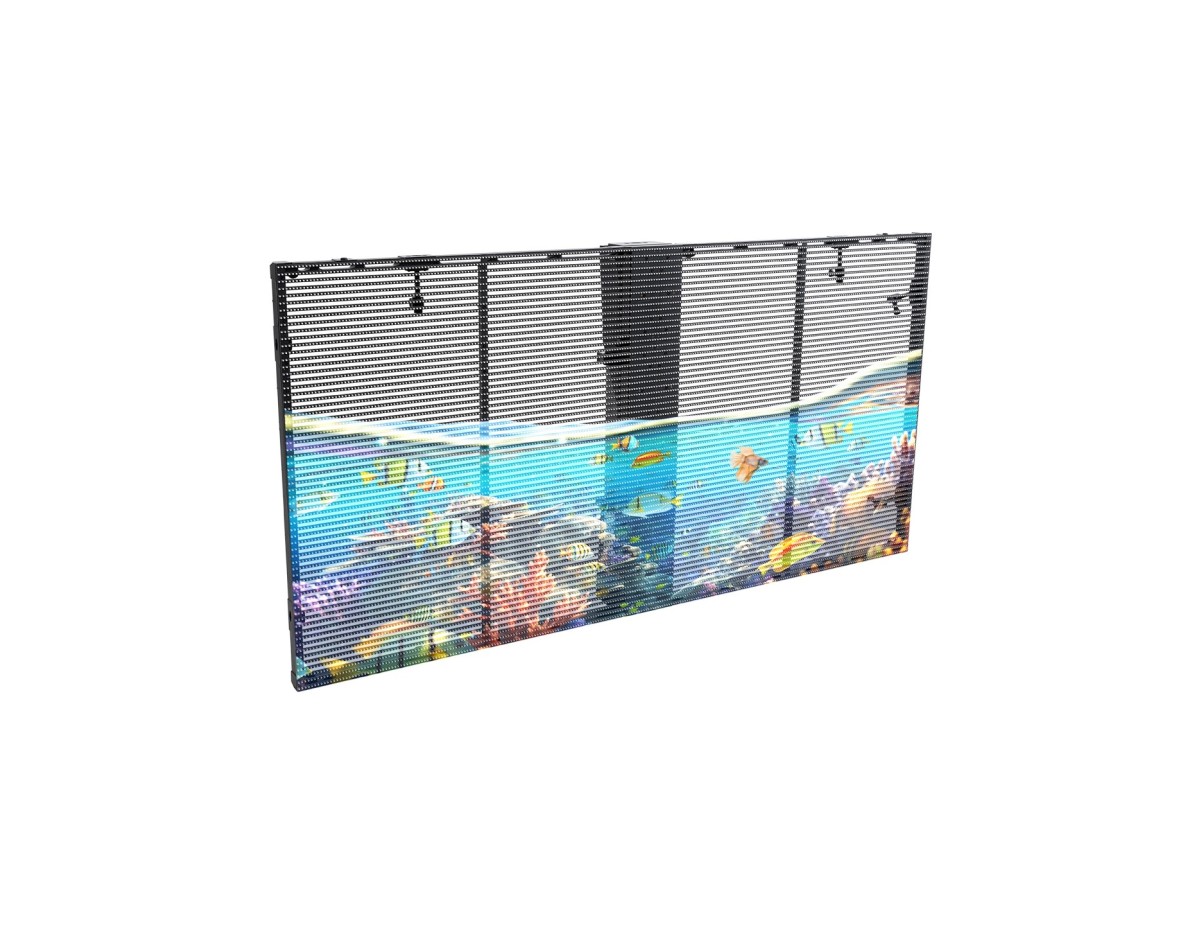 GLOBOSTAR® OPTILED 41005 Διάφανη Οθόνη Video Wall P3.91 Καμπίνα 100x50cm LED 110W 3840Hz 32768 Dots ≥4500cd/㎡ Nits AC 220-240V Εσωτερικού Χώρου IP31 Full Color S1/8 14Bits - Κάρτα NovaStar A5S-N - Nationstar SMD1921 & Yuanchi Driver - Μ100 x Π7.5 x Υ5