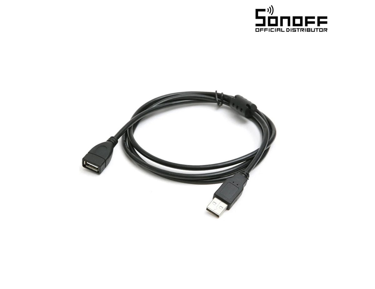 GloboStar® 80104 SONOFF USB Male to Female Extension Cable 2.0 Cable Length 150cm