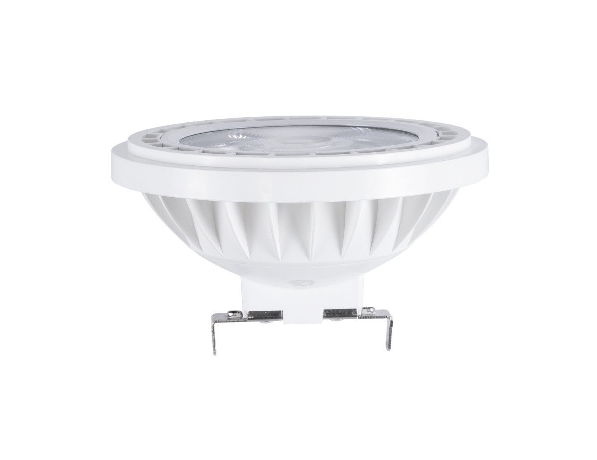 GloboStar® S-40058 Σποτ LED GU5.3 AR111 15W 1500lm 12° AC 220-240V IP20 Φ11 x Υ7cm Θερμό Λευκό 3000K Dimmable - 1 Χρόνο Εγγύηση