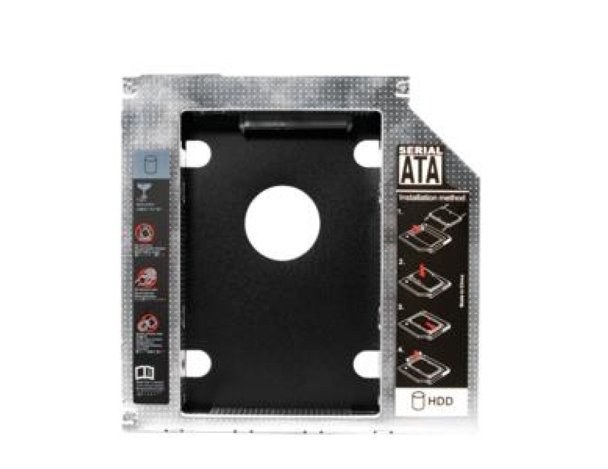 Drive Slot 2nd SATA HDD Caddy for a 12.7 mm high CD/DVD/Blue-ray LogiLink AD0016