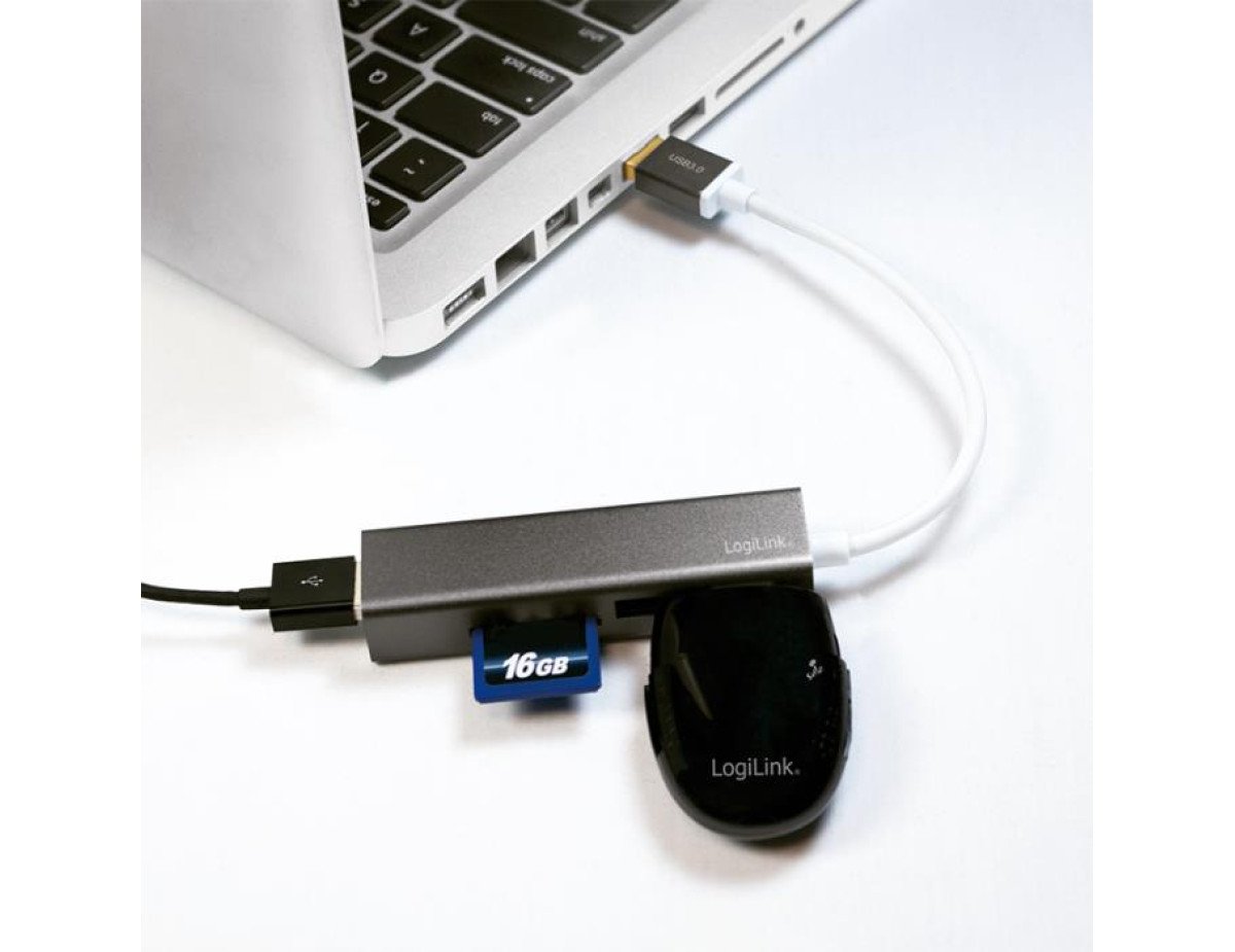 Hub USB 3.0 with Card Reader Logilink UA0306