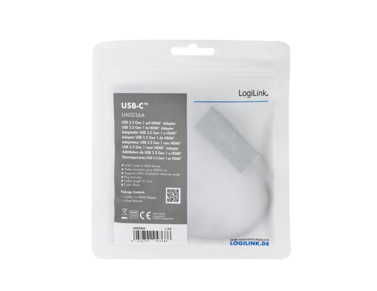 Type-C 3.2 to HDMI Converter Logilink UA0236A