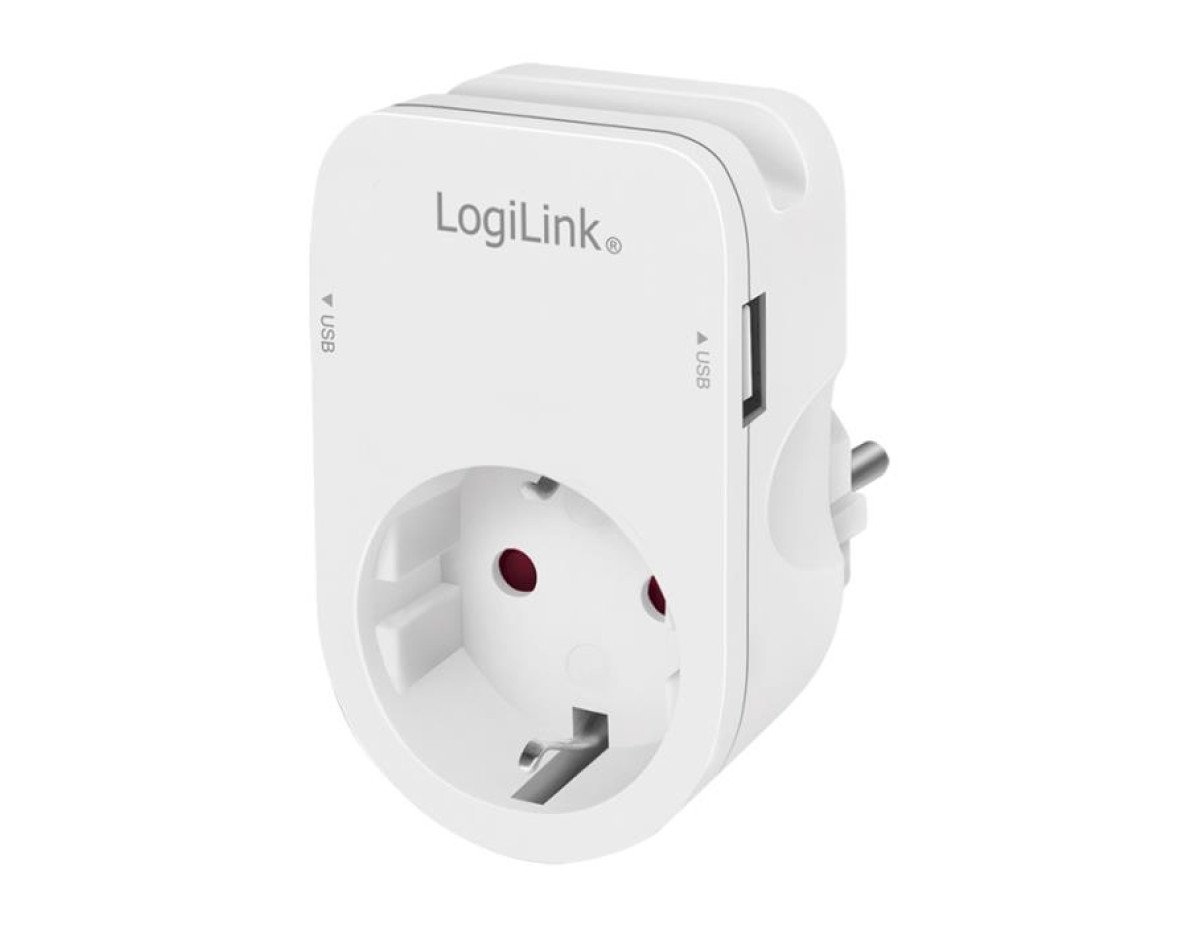 Protection Socket 1xSchuko with 2xUSB Logilink PA0247